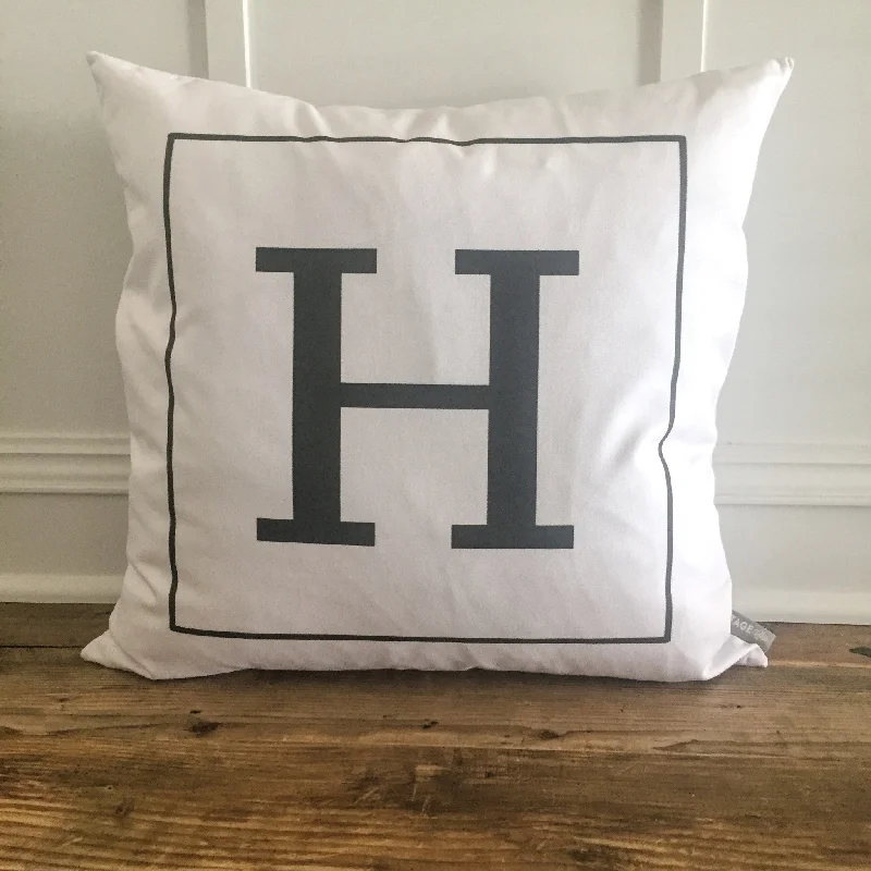 Square Monogram Pillow Cover