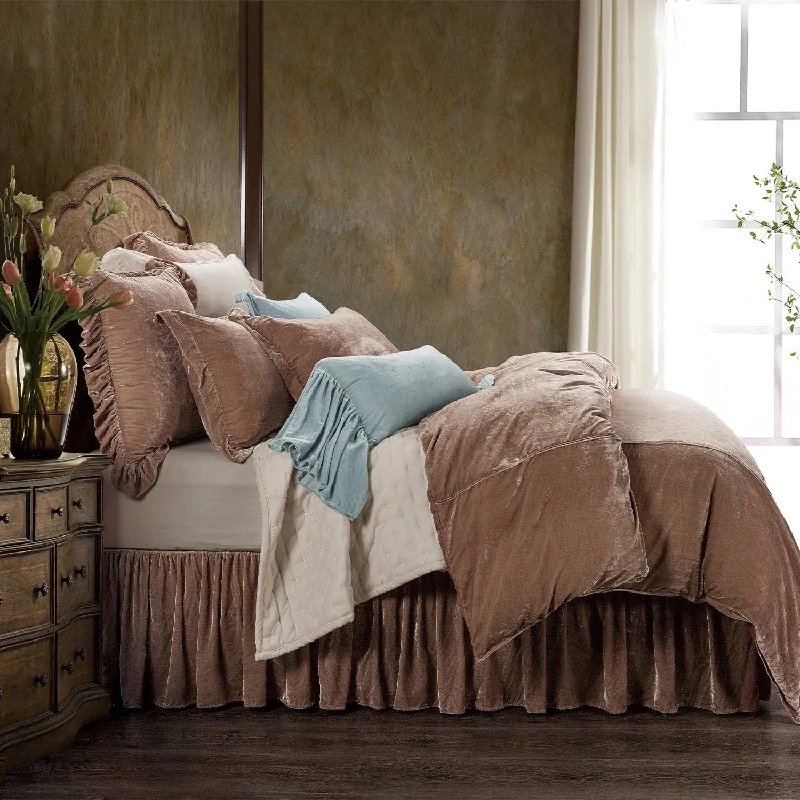 Stella Faux Silk Velvet Duvet Cover Set