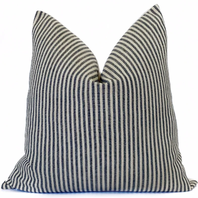 Tatton Stripe Designer Pillow | Pumice