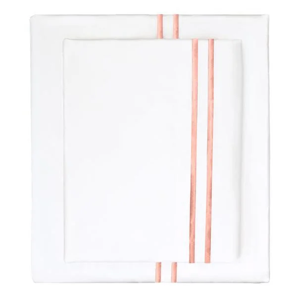 The Coral Lines Embroidered Sheet Set