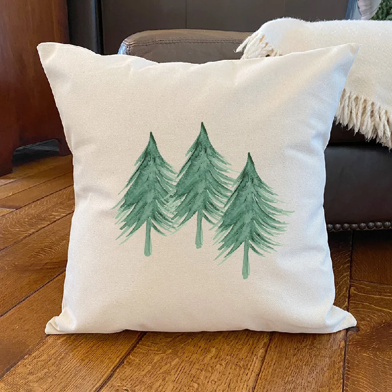 Three Trees - Square Canvas Pillow