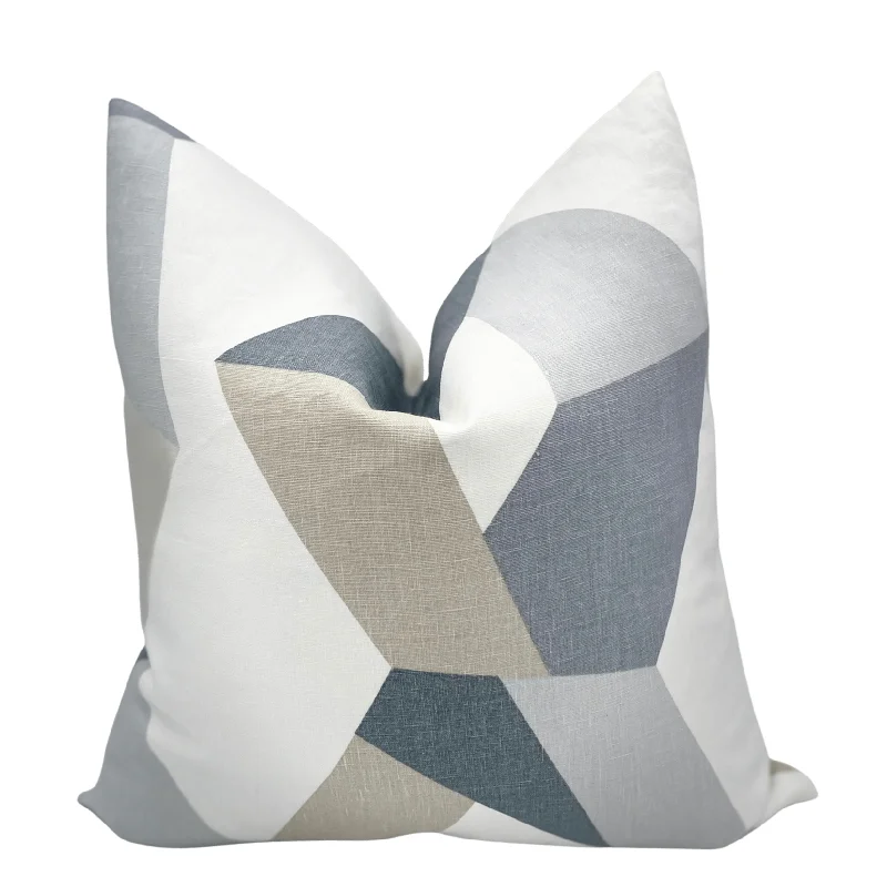 Urban Twist Grey and Beige Pillow