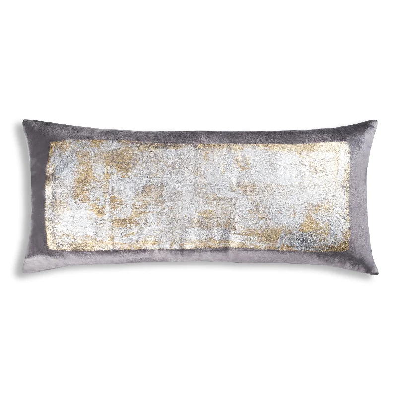 Verona Charcoal Velvet Pillow