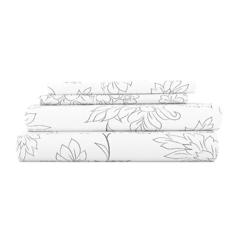 Vines Pattern 4-Piece Sheet Set