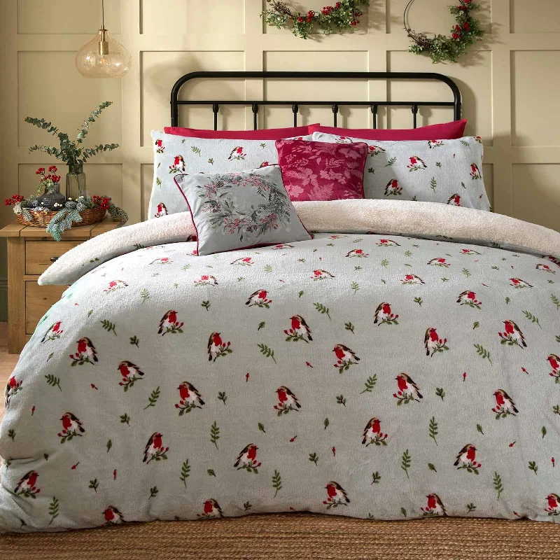 Winter Robin Duvet Cover Set